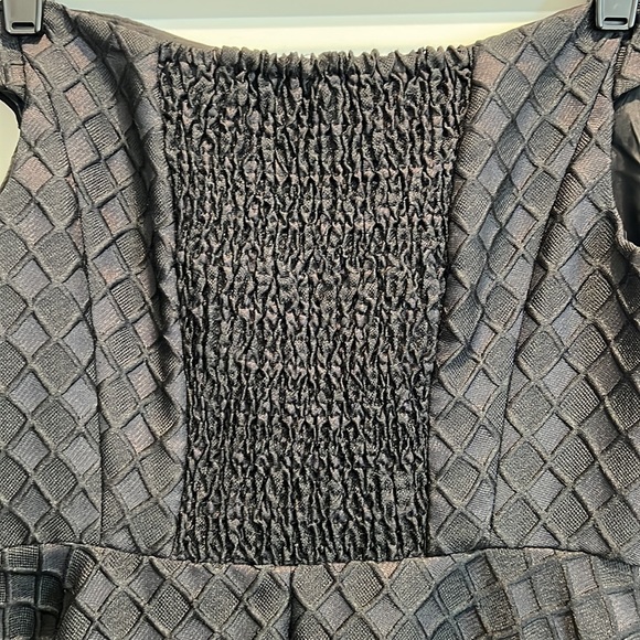 Anthropologie Black A-Line Dress, 4P - Picture 4 of 5